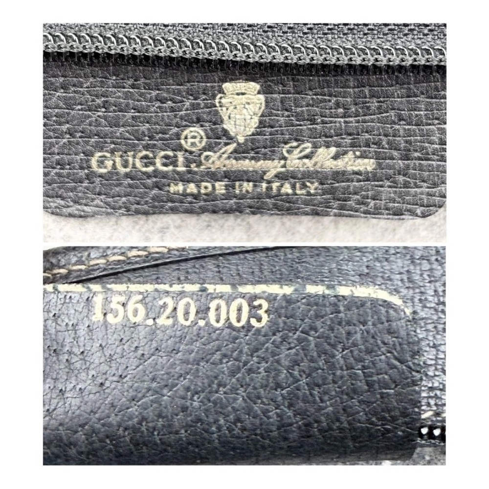 Gucci Black Clutch with Green and Red Accents - Picture 8 of 10